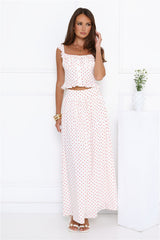 Trendsetters Hour Polka Dot Set White