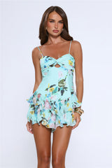 Serve Looks Romper Aqua
