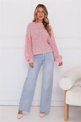 Sweater Weather Knit Pink