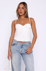 Way You Feel Bustier White