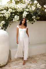 Party Favour Maxi Dress White