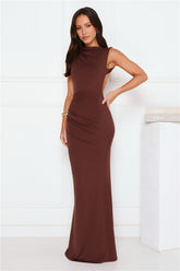 Investment Piece Maxi Dress Brown