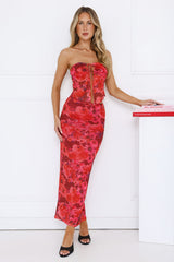 Get Groovy Mesh Maxi Skirt Print