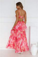 Fashionista Extraordinaire Maxi Dress Pink