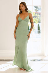 Drift Away Maxi Dress Green