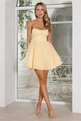Seen In France Mini Dress Yellow