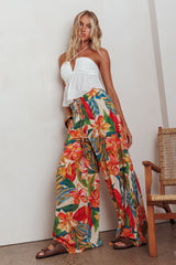 Marula Wide Leg Drawstring Pants Botanical