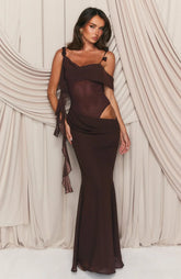 Mocha Starlight Maxi Dress