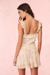 Serima Floral Ruffle Mini Dress