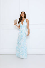 Too Pretty Tonight Maxi Dress Blue