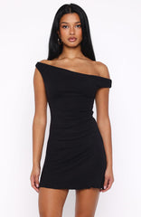 Nights Away Mini Dress Black