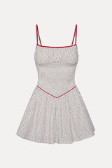 Coast Cotton Mini Dress - Red Dot