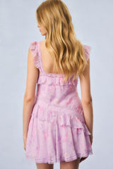 Serima Fragrance Print Mini Dress