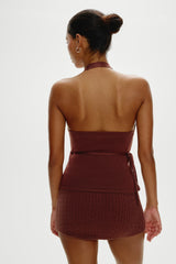 Marialla Mini Skort - Brown Sugar