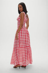 x BELLA HADID Southern Belle Midi Dress - Malibu Picnic
