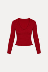 Kit V Neck Knit Sweater - Heartstrings