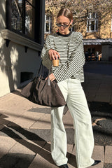 Bloom Long Sleeve Top Onyx Stripe