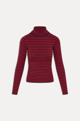 Milo Knit Turtleneck Sweater - Sunday Stripe