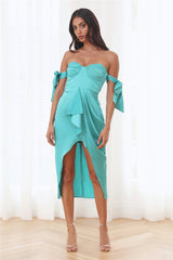 Enchanted Moment Midi Dress Jade