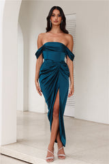 DEAR EMILIA Be Seen Midi Dress Teal