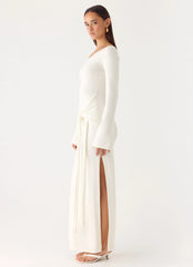 Kova Knit Maxi Dress White