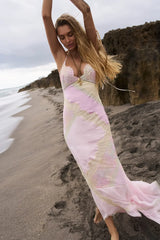Bancila Lace Patchwork Maxi Dress