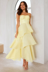 Fashion Personality Maxi Dress Lemon