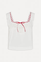 x BELLA HADID Heirloom Top - White