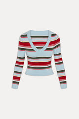 Kit V Neck Knit Sweater - Ocean Ave