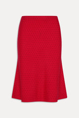 Magnolia Knit Midi Skirt - Cranberry
