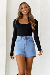 BASE  Second Skin Long Sleeve Bodysuit Black