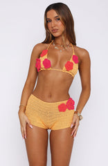 The Rumours Are True Crochet Top Pastel Orange/Pink